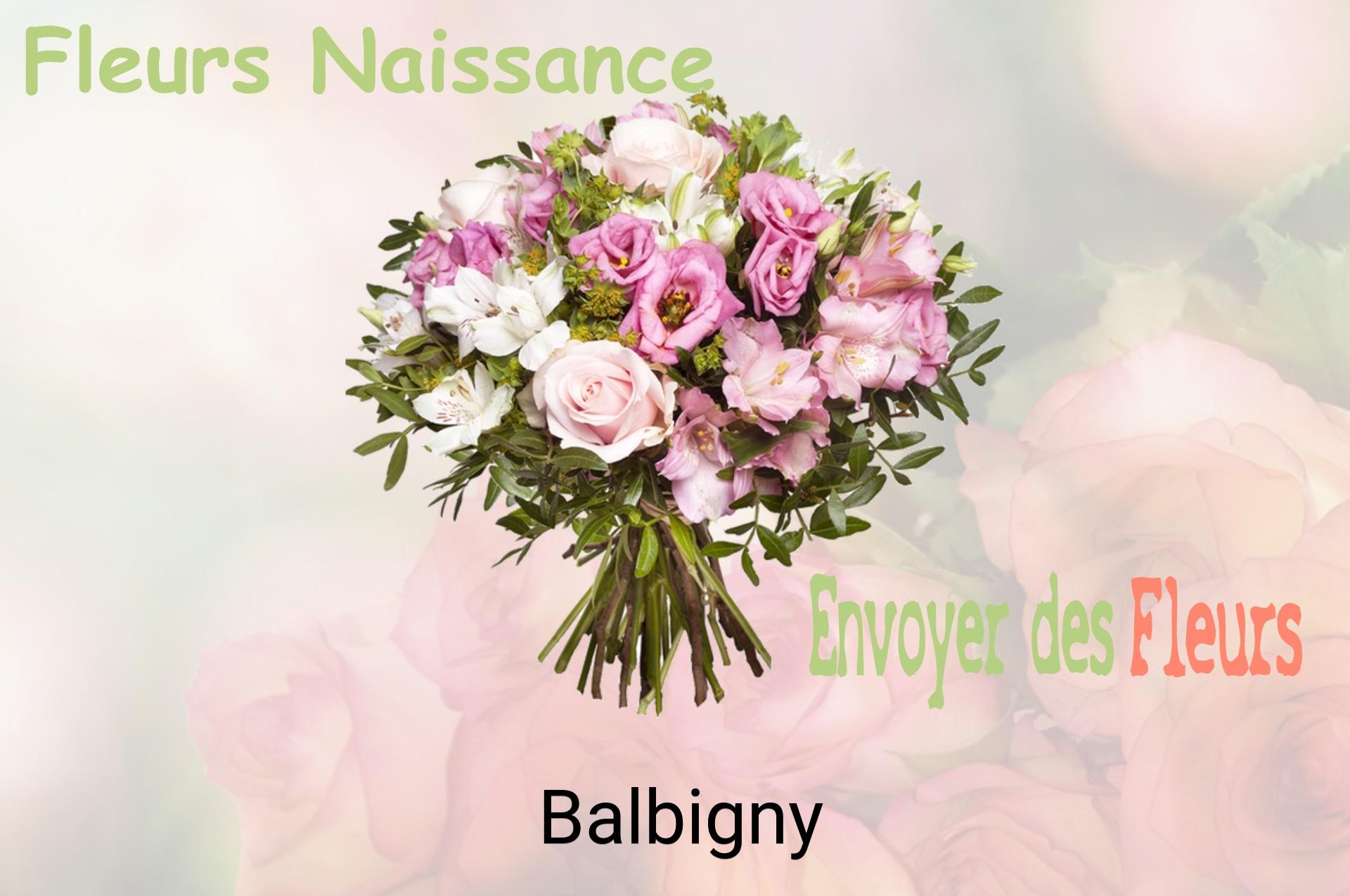 Bouquet de fleurs de naissance livré à Balbigny