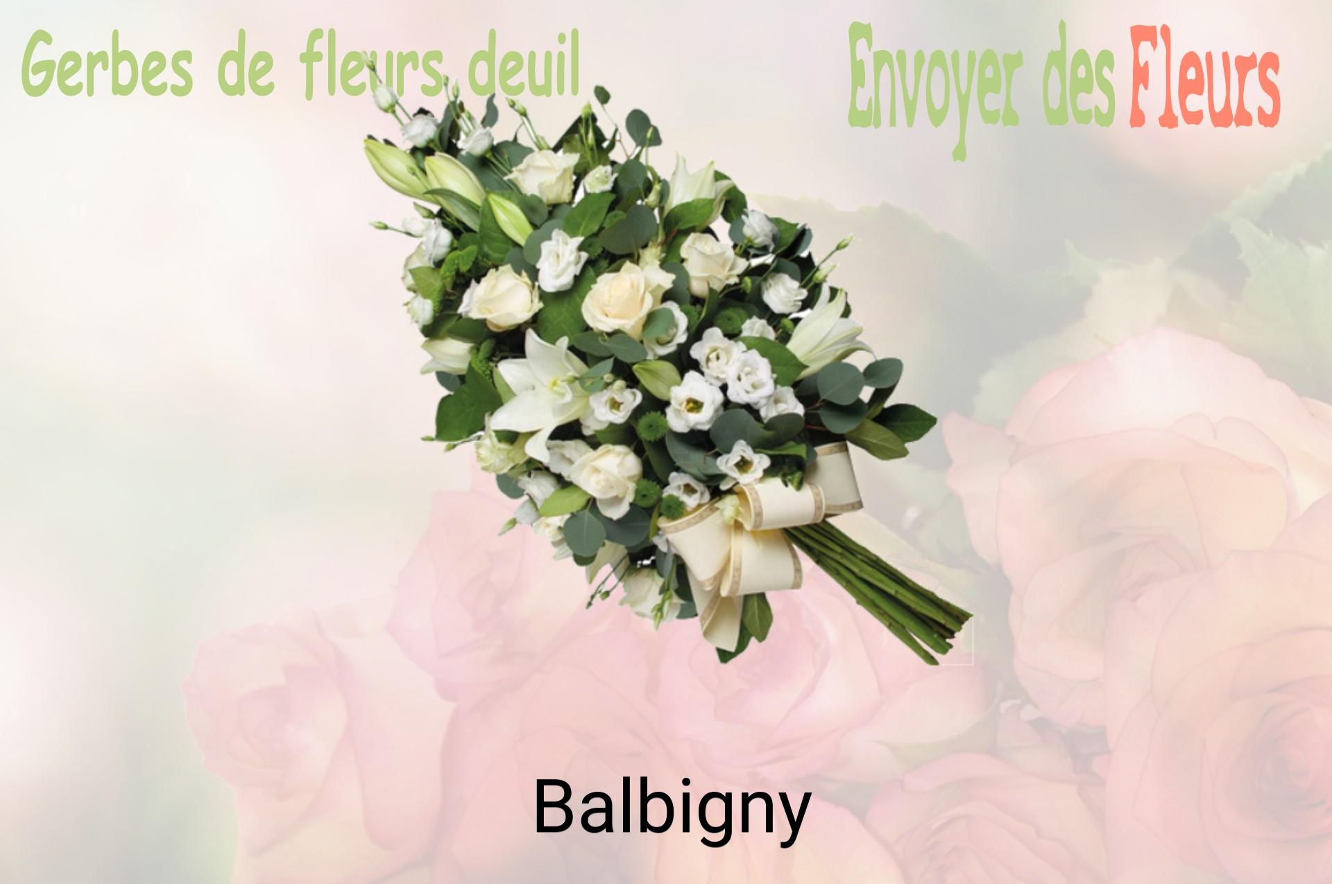 Gerbe de fleurs de deuil livrée à Balbigny